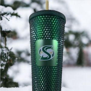 Sacramento State Venti Starbucks Tumbler College Football New Green Rhinestone